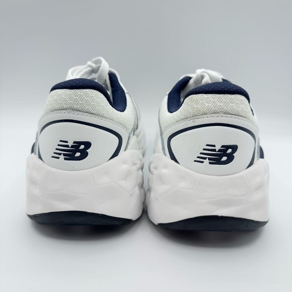 New Balance Fresh Foam X 840F White Team Navy Walking Sneakers Men’s 7.5 Wide - Picture 5 of 8